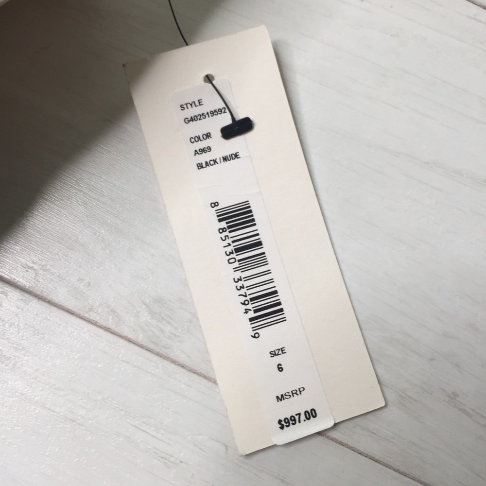 Alice+Olivia Gown Black Nude strapless Sz 6 NWT - Picture 5 of 5